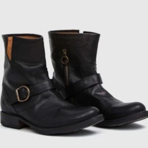 Fiorentini + Baker Black Leather Boots Size 39